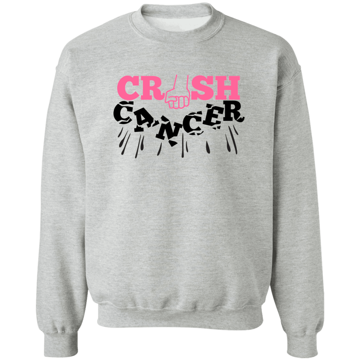 Crush Cancer Unisex Crewneck Pullover Sweatshirt