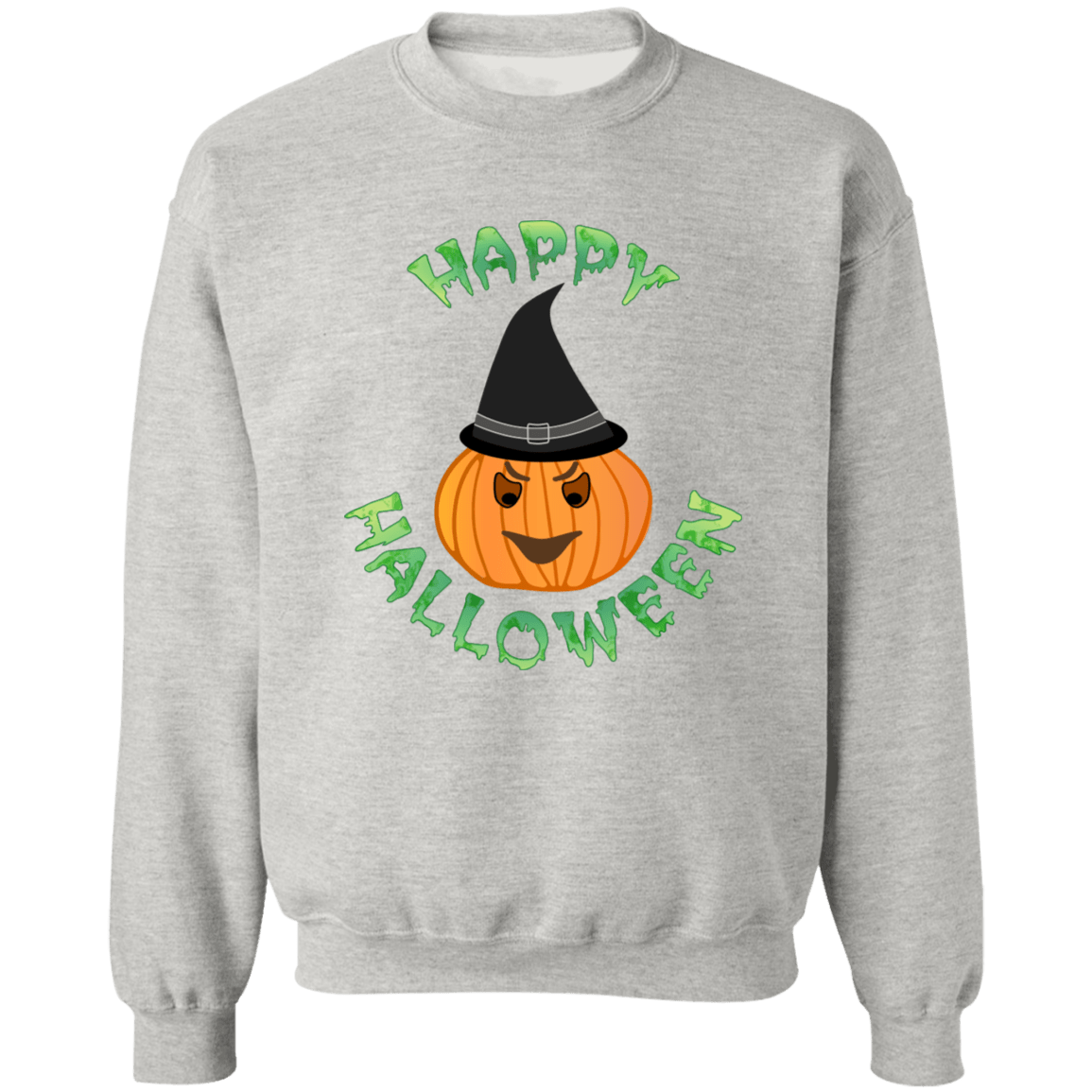 Happy Halloween Ladies Crewneck Pullover Sweatshirt