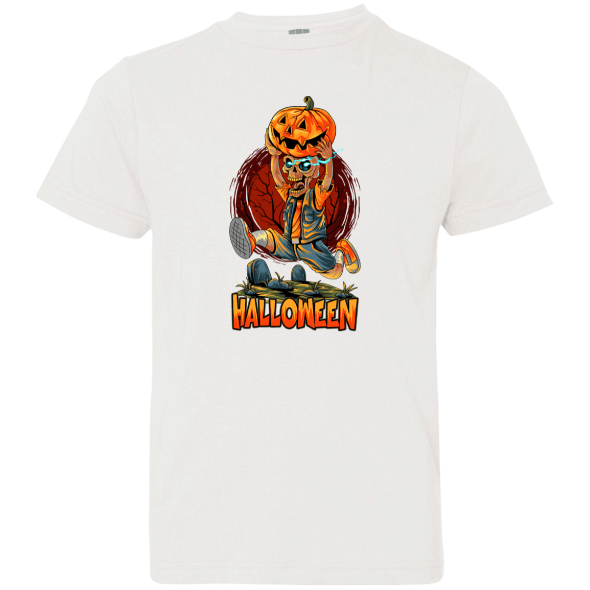 Running Pumpkin Youth Jersey T-Shirt