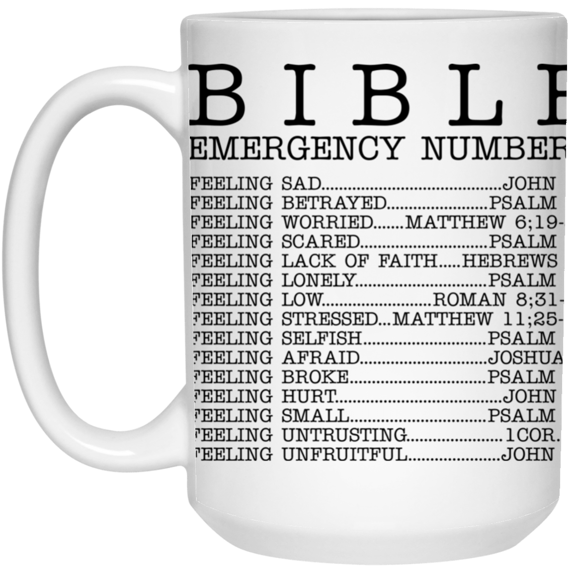 BIBLE Emergency numbers
