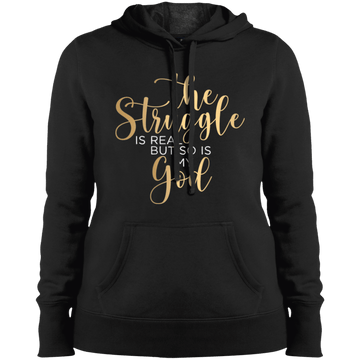 The Struggle is Real Ladies' Pullover Hooded Sweatshirt