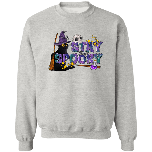 Stay Spooky Ladies Crewneck Pullover Sweatshirt