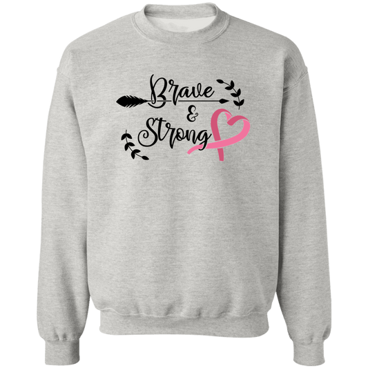 Brave & Strong Unisex Crewneck Pullover Sweatshirt