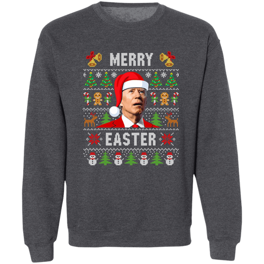 Merry Easter Crewneck Pullover Sweatshirt