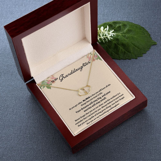 To My Granddaughter Everlasting Love Necklace