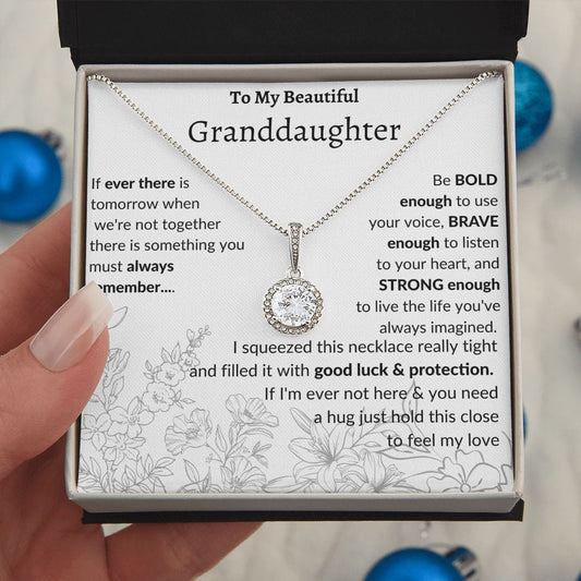 To My Beautiful Granddaughter Eternal Hope Necklace