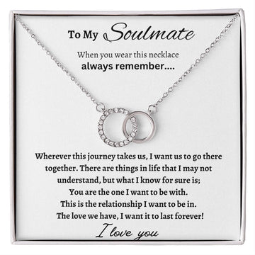 To My Soulmate - Perfect Pair Necklace