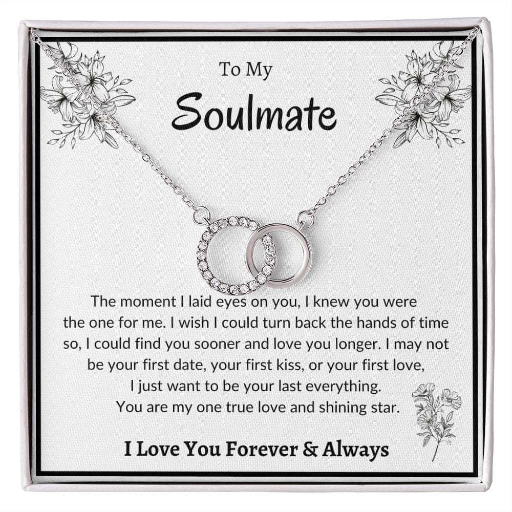 To My Soulmate -Perfect Pair Necklace