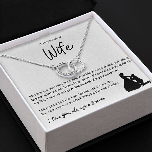 To My Beautiful Wife - Perfect Pair Necklace
