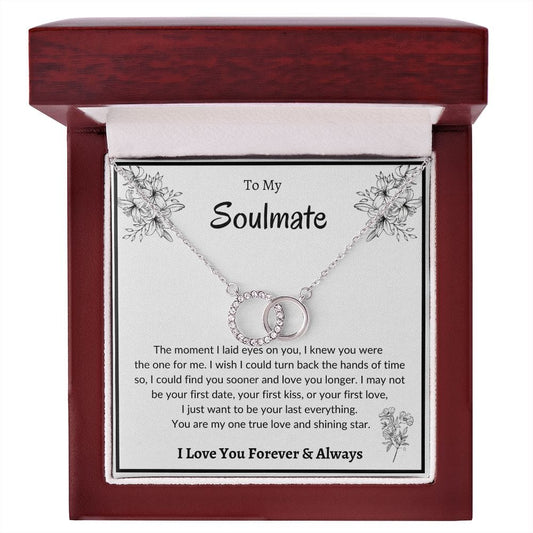 To My Soulmate -Perfect Pair Necklace