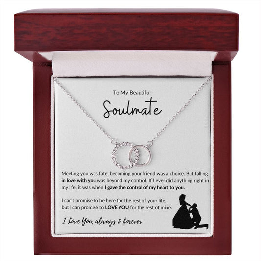 To My Beautiful Soulmate - Perfect Pair Necklace