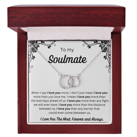 To My Soulmate - Perfect Pair Necklace