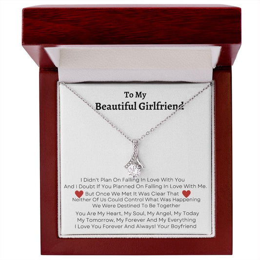 To My Beautiful Girlfriend - Alluring Beauty Necklace