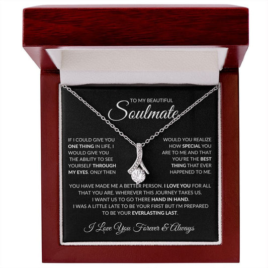 To My Beautiful Soulmate - Alluring Beauty Necklace