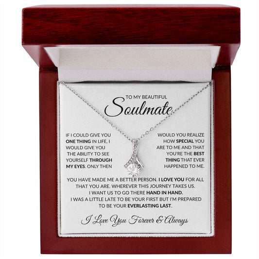 To My Beautiful Soulmate - Alluring Beauty Necklace