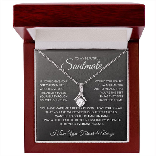 To My Beautiful Soulmate - Alluring Beauty Necklace