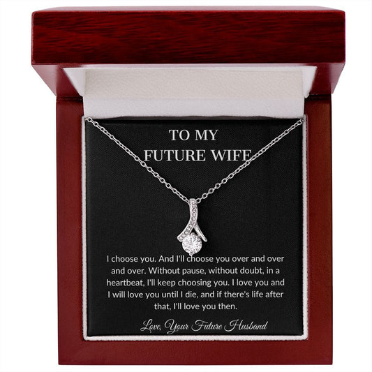To My  Beautiful Future Wife - Alluring Beauty Necklace