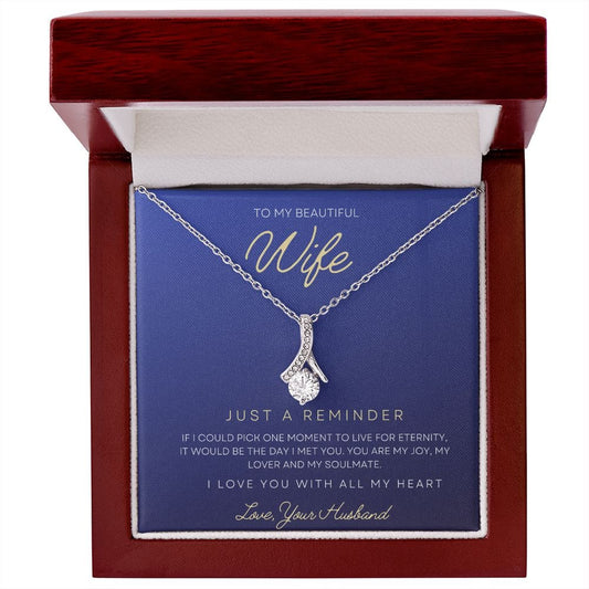 To My Beautiful Wife - Alluring Beauty Necklace