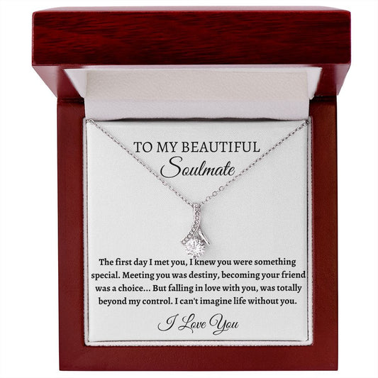 To My Beautiful Soulmate - Alluring Beauty Necklace