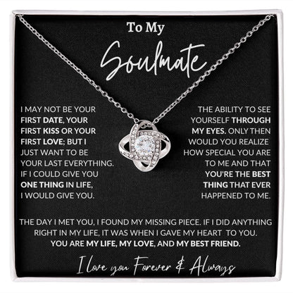 To My Soulmate - Love Knot Necklace