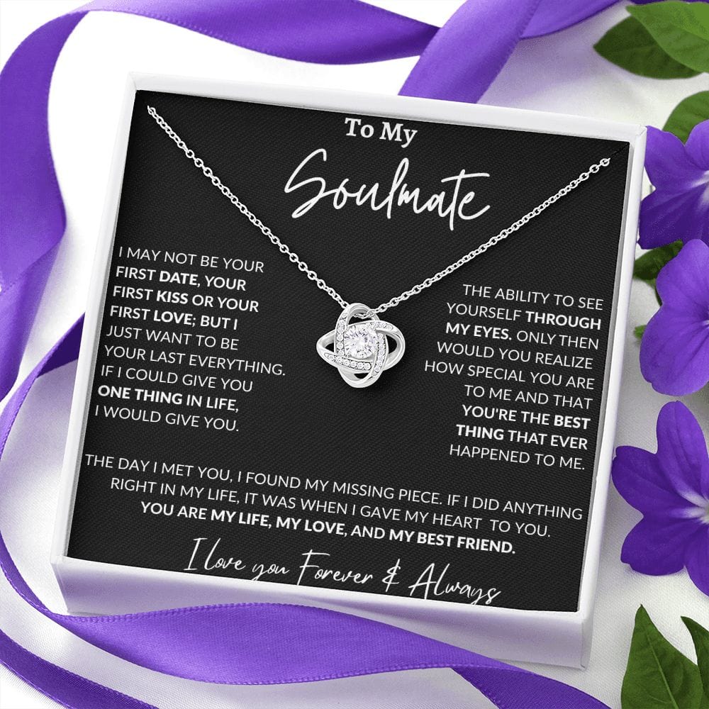 To My Soulmate - Love Knot Necklace