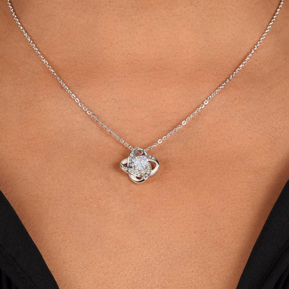To My Amazing Mommy To Be - Love Knot Necklace