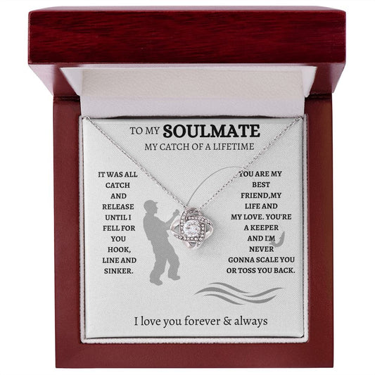 To My Soulmate - Love Knot Necklace