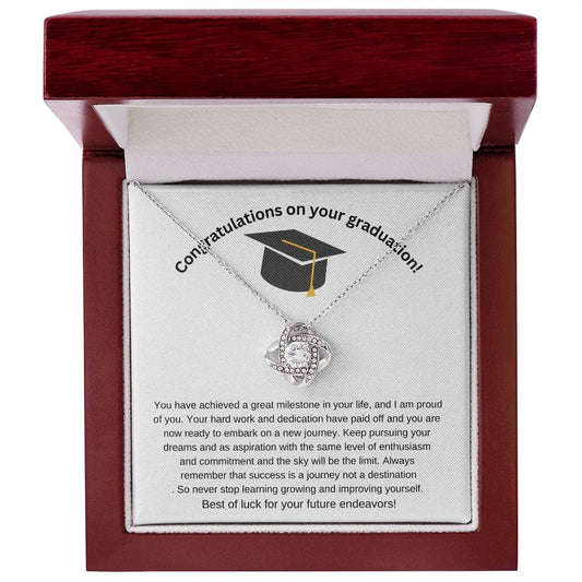 Congratulations on your graduation! - Love Knot Necklace