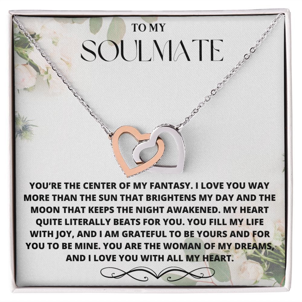 To My Soulmate (2)- Interlocking Heart