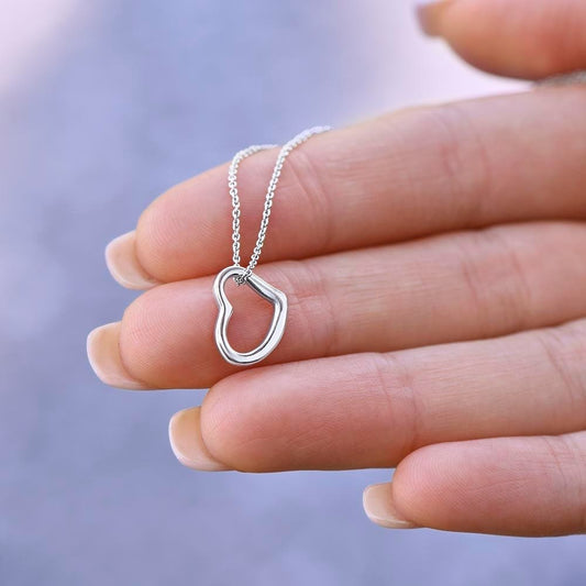 To My Soulmate - Delicate Heart Necklace