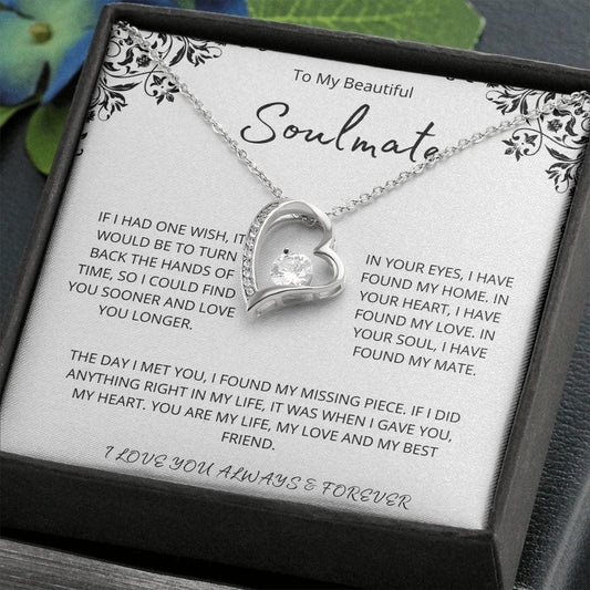 To My Beautiful Soulmate - Forever Love Necklace