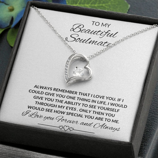 To My Beautiful Soulmate - Forever Love Necklace