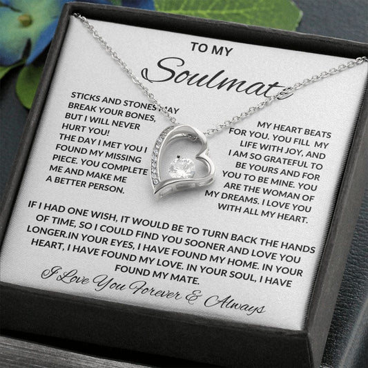 To My Soulmate - Forever Love Necklace