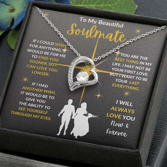 To My Beautiful Soulmate - Forever Love Necklace